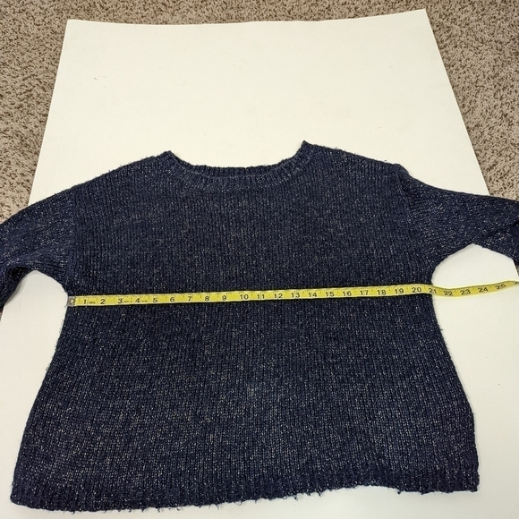 Joie Markus Chunky Knit Alpaca Blend Metallic Shimmer Sweater - Picture 5 of 7